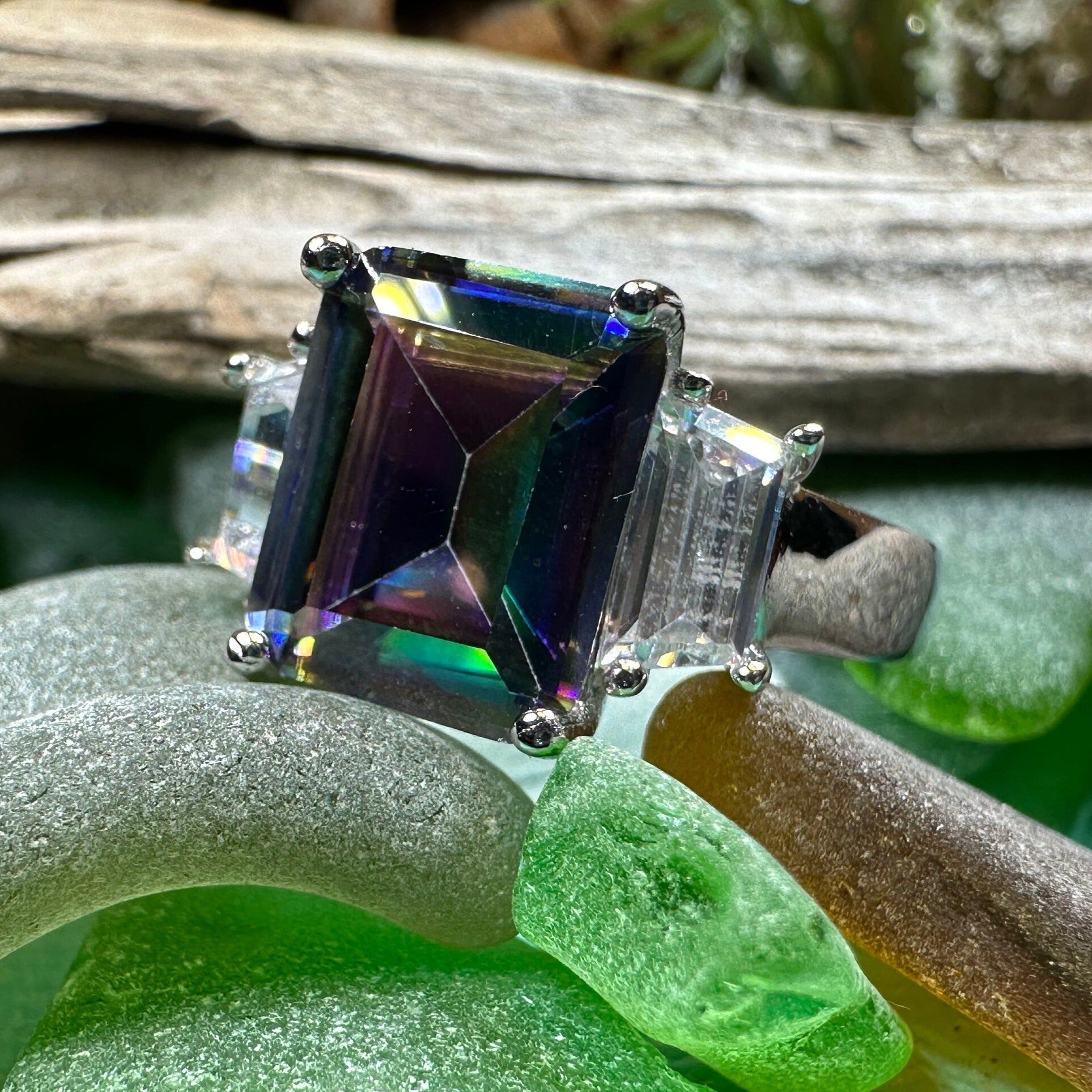Lysander Mystic Topaz Ring — view 6
