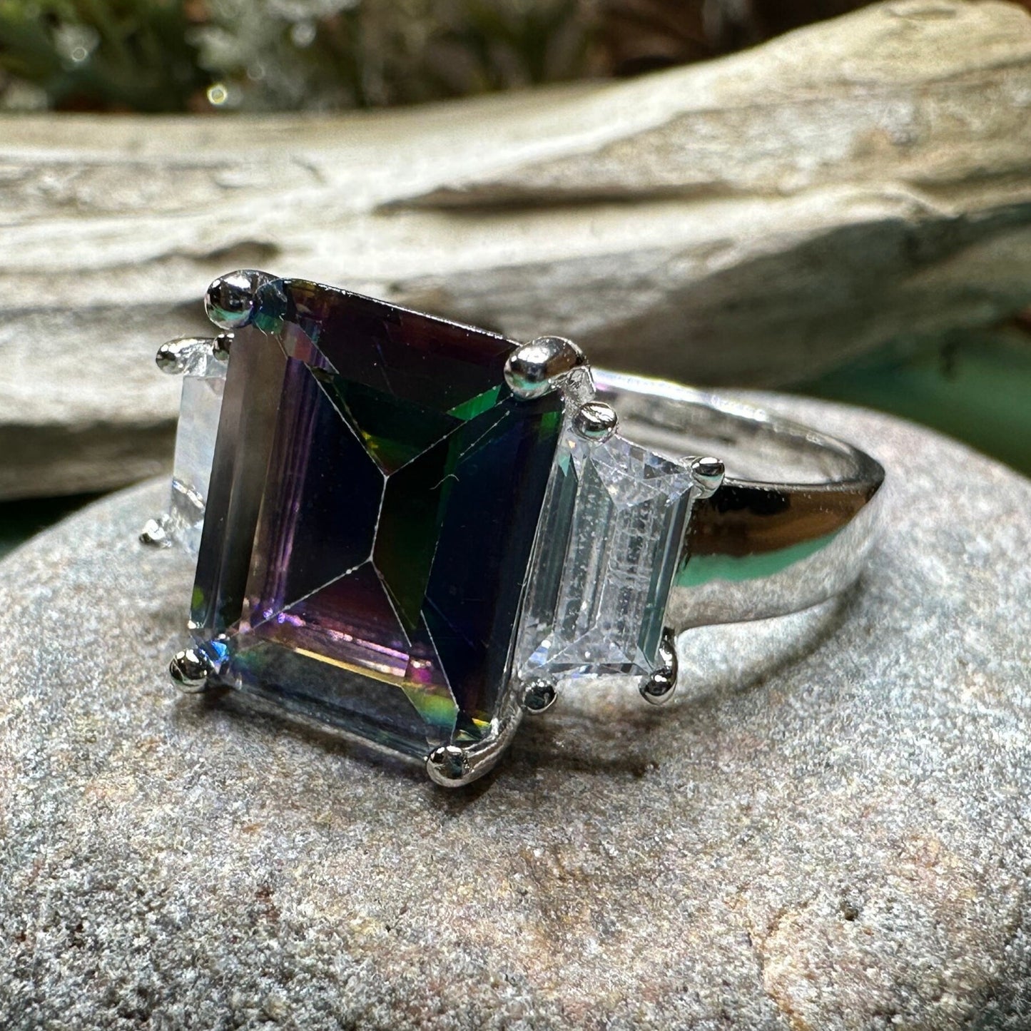 Lysander Mystic Topaz Ring — view 8