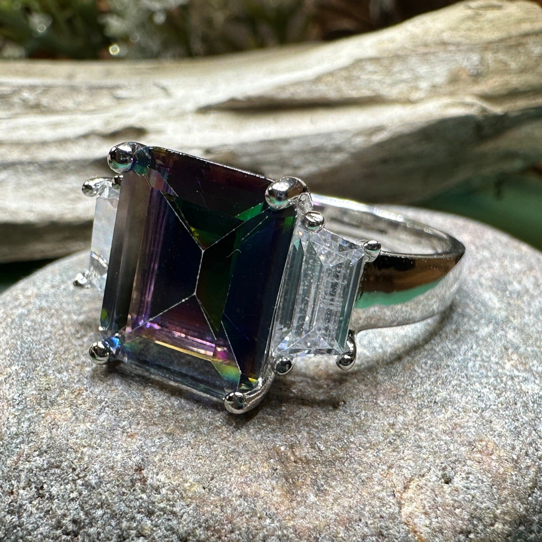 Lysander Mystic Topaz Ring — view 8