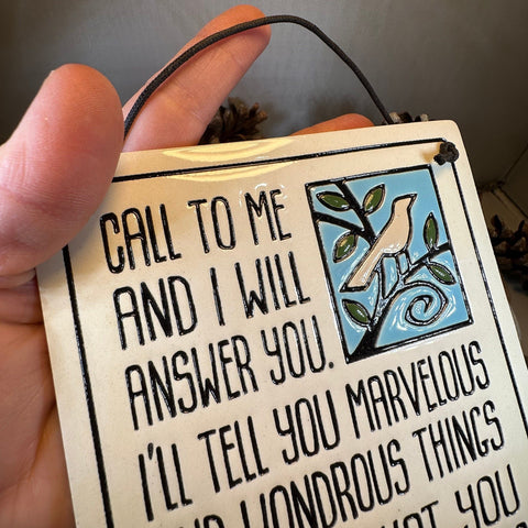 Load image into Gallery viewer, Christian Blessing Wall Art, Religious Gift, Ceramic Wall Plaque, New Home Gift, Peace Prayer, Wedding Gift, Religious Prayer, Mom Gift
