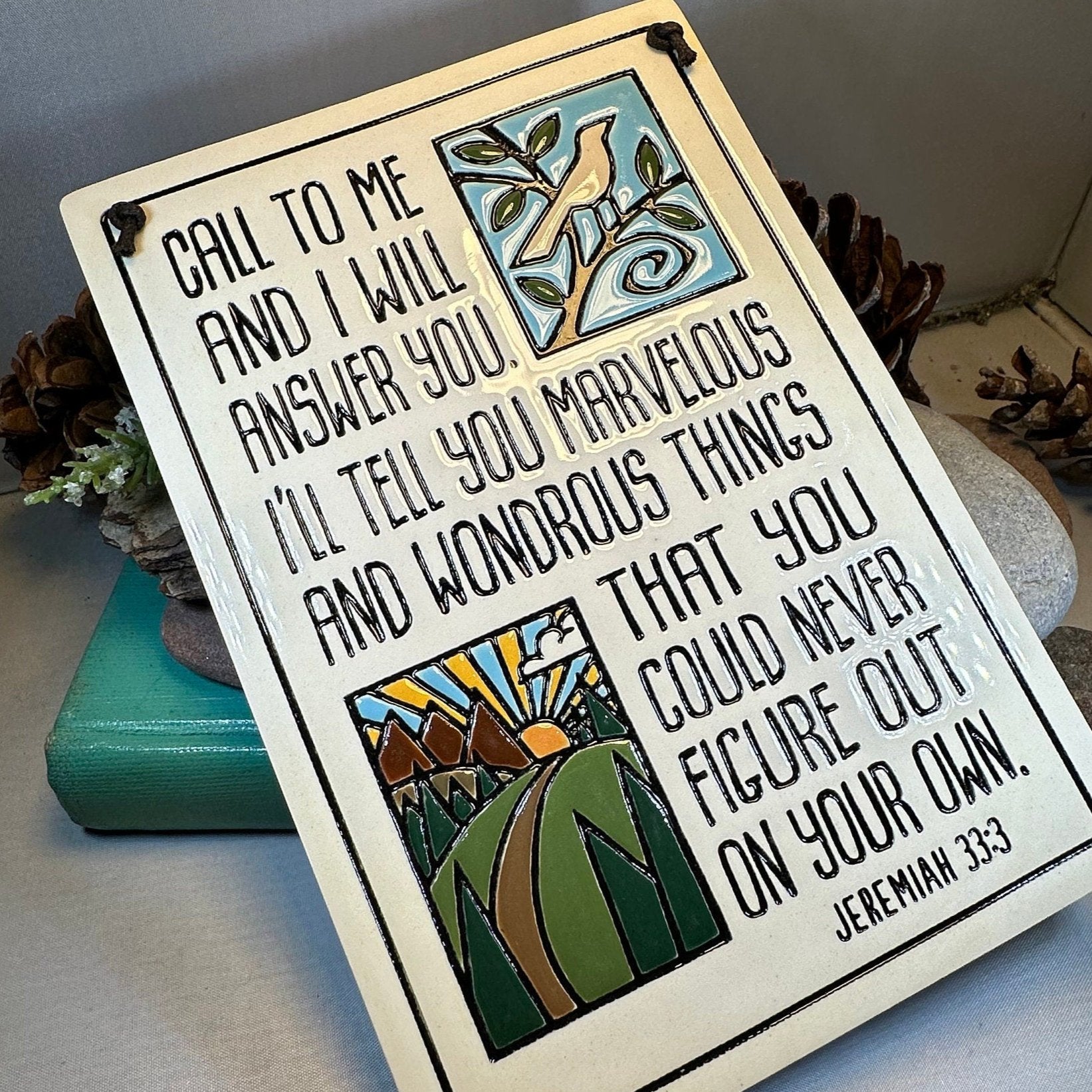 Christian Blessing Wall Art, Religious Gift, Ceramic Wall Plaque, New Home Gift, Peace Prayer, Wedding Gift, Religious Prayer, Mom Gift