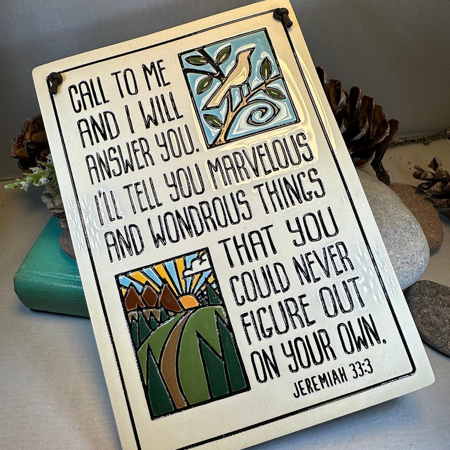 Christian Blessing Wall Art, Religious Gift, Ceramic Wall Plaque, New Home Gift, Peace Prayer, Wedding Gift, Religious Prayer, Mom Gift