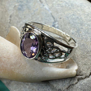 Celtic Knot Ring, Celtic Jewelry, Irish Ring, Celtic Promise Ring, Irish Jewelry, Anniversary Gift, Scottish Ring, Peridot Ring, Wife Gift