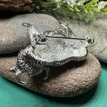 Load image into Gallery viewer, Highland Cow Brooch, Highland Coo, Scottish Pin, Anniversary Gift, Scotland Pin, Cow Lover Gift Cattle, Rancher, Silver Hairy Coo, Wife Gift
