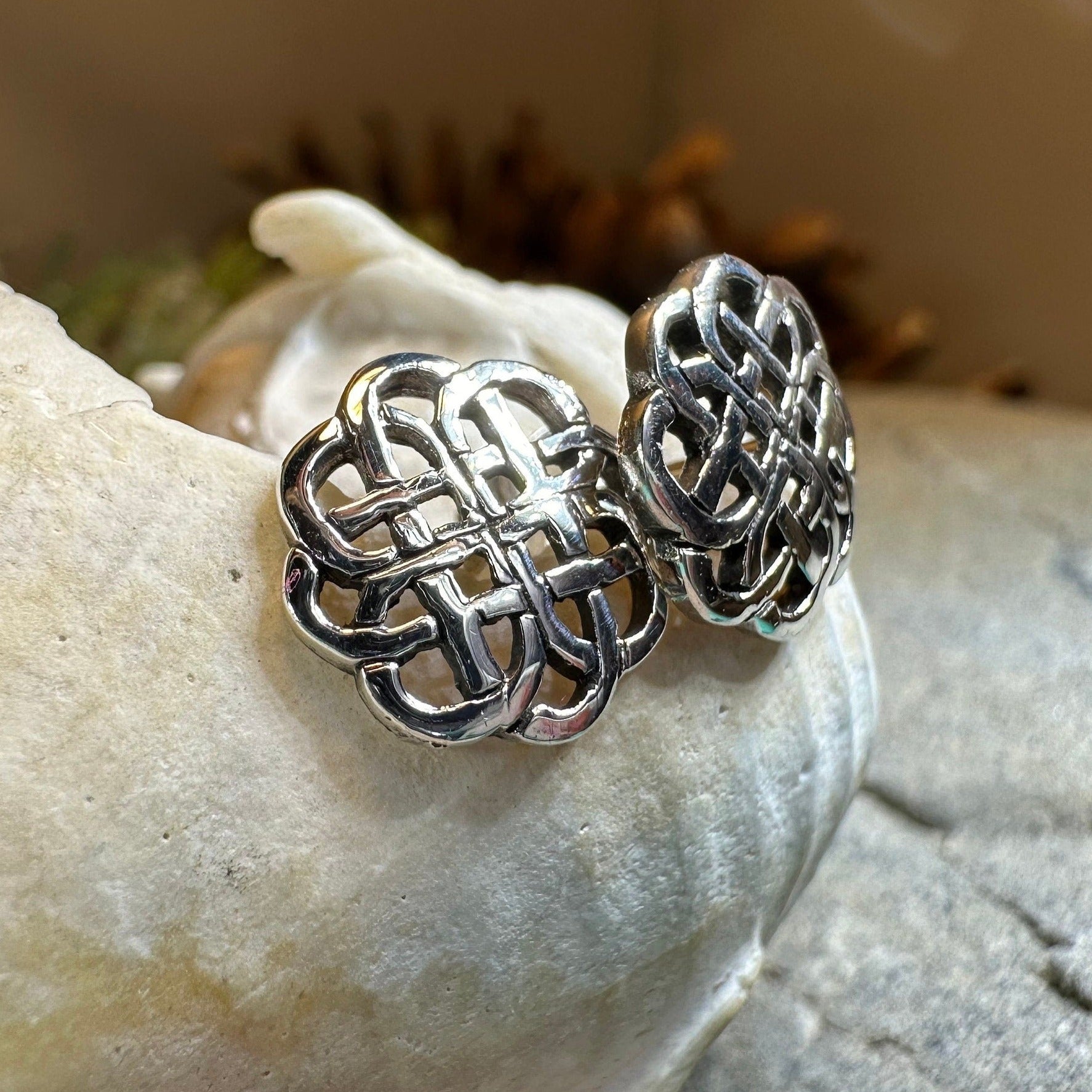 Eternal Grace Celtic Knot Earrings — view 7