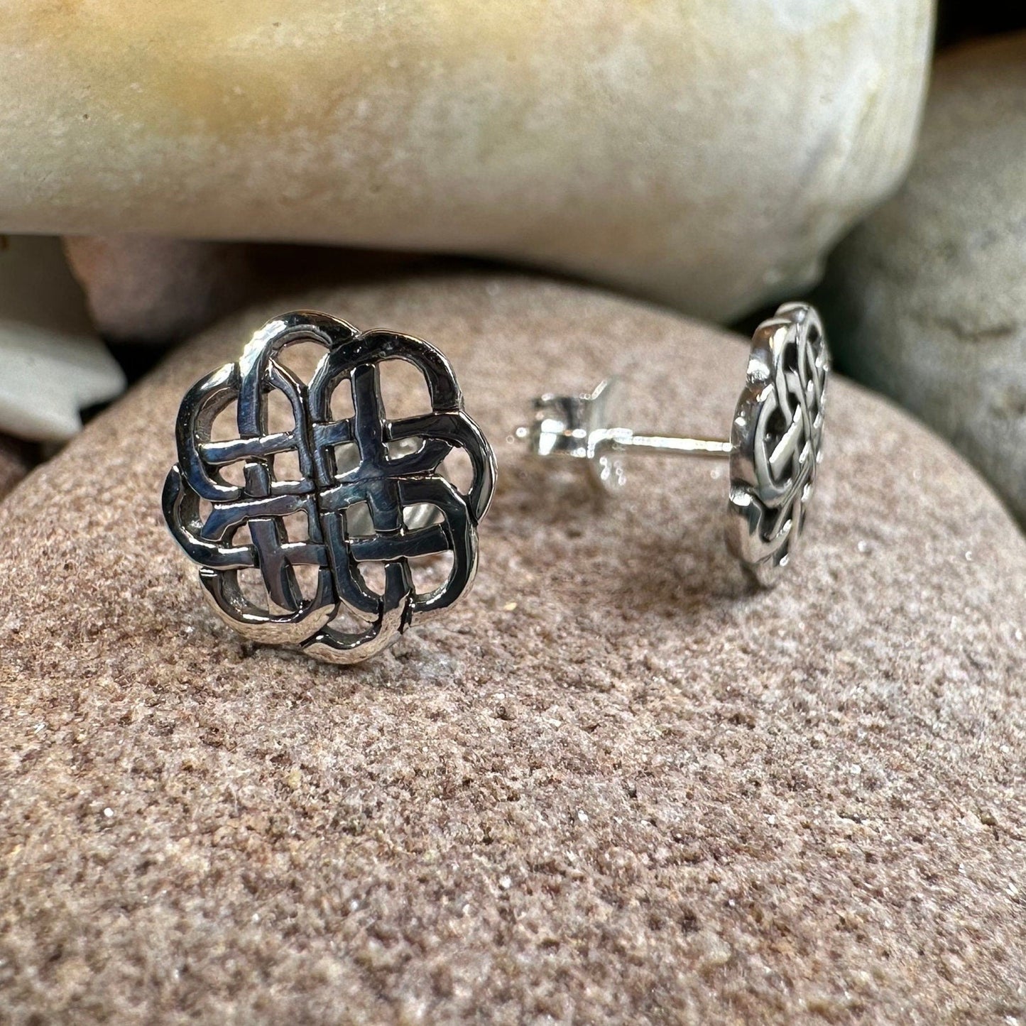 Eternal Grace Celtic Knot Earrings — view 8