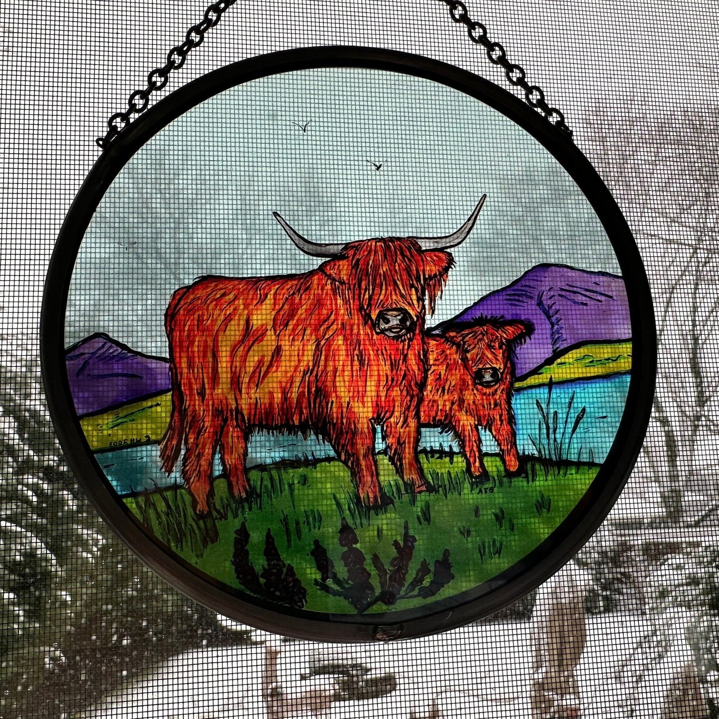 Scottish Highland Cow Suncatcher — view 4