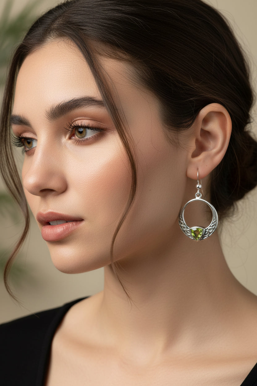 Clarion Trinity Knot Earrings — view 2