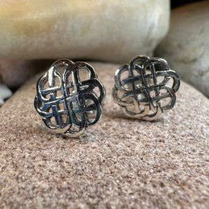 Celtic Knot Earrings, Irish Jewelry, Celtic Stud Earrings, Anniversary Gift, Bridal Jewelry, Norse Jewelry, Yoga Jewelry, Scottish Jewelry