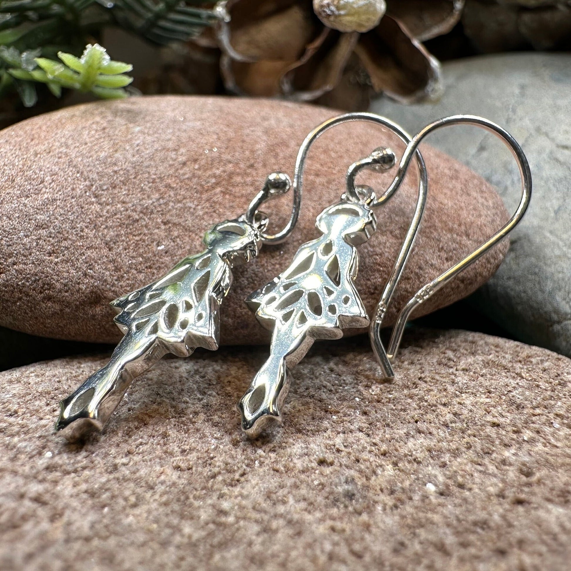 Irish Dancer Earrings, Irish Jewelry, Celtic Jewelry, Feis Gift, Ghillies Jewelry, Sister Gift, Irish Dance Gift, Silver Ireland Jewelry