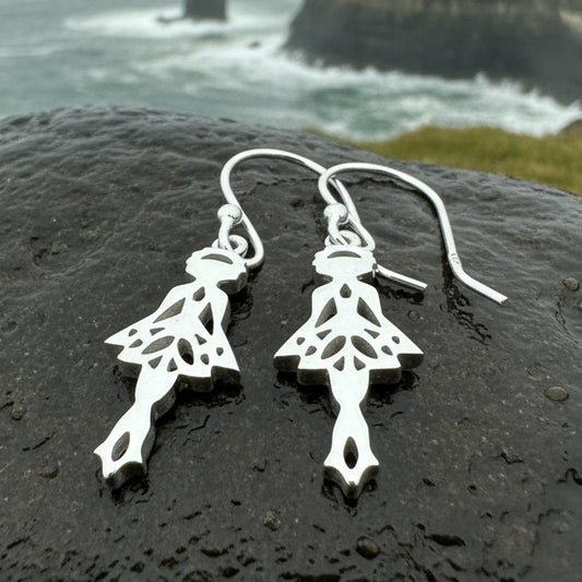 Irish Dancer Earrings, Irish Jewelry, Celtic Jewelry, Feis Gift, Ghillies Jewelry, Sister Gift, Irish Dance Gift, Silver Ireland Jewelry
