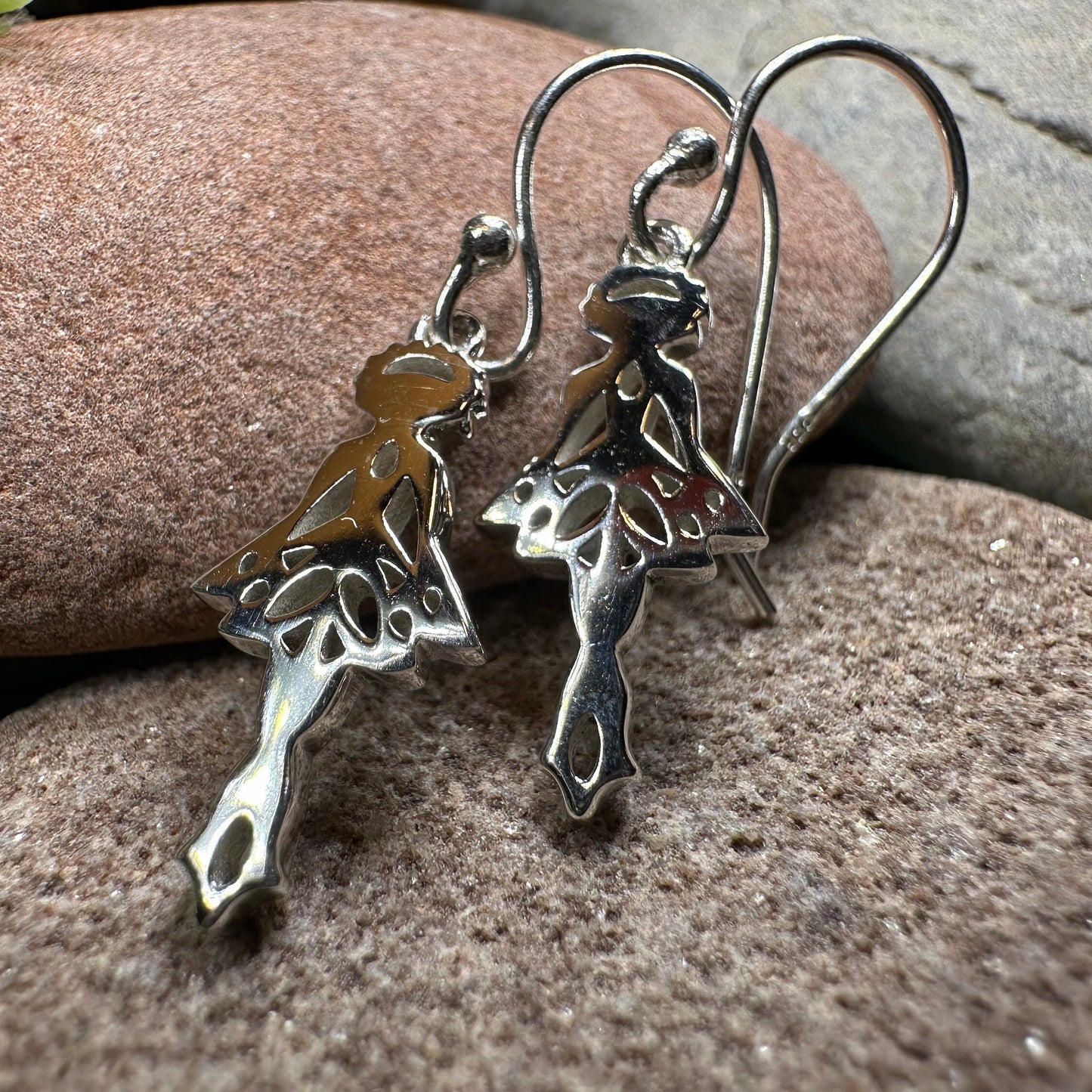 Irish Dancer Earrings, Irish Jewelry, Celtic Jewelry, Feis Gift, Ghillies Jewelry, Sister Gift, Irish Dance Gift, Silver Ireland Jewelry