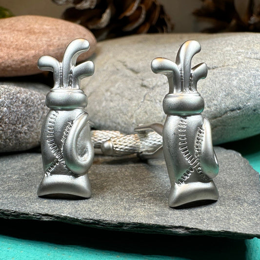 Golf Cuff Links, Scotland Jewelry, Men's Celtic Jewelry, Golfer Jewelry Gift, Groom Gift, Boyfriend Gift, Scottish Husband Gift