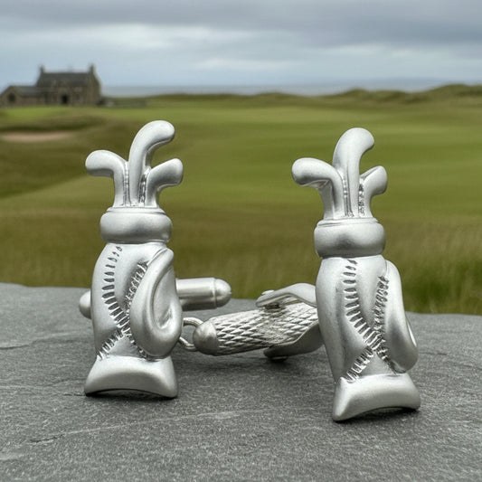 Golf Cuff Links, Scotland Jewelry, Men's Celtic Jewelry, Golfer Jewelry Gift, Groom Gift, Boyfriend Gift, Scottish Husband Gift