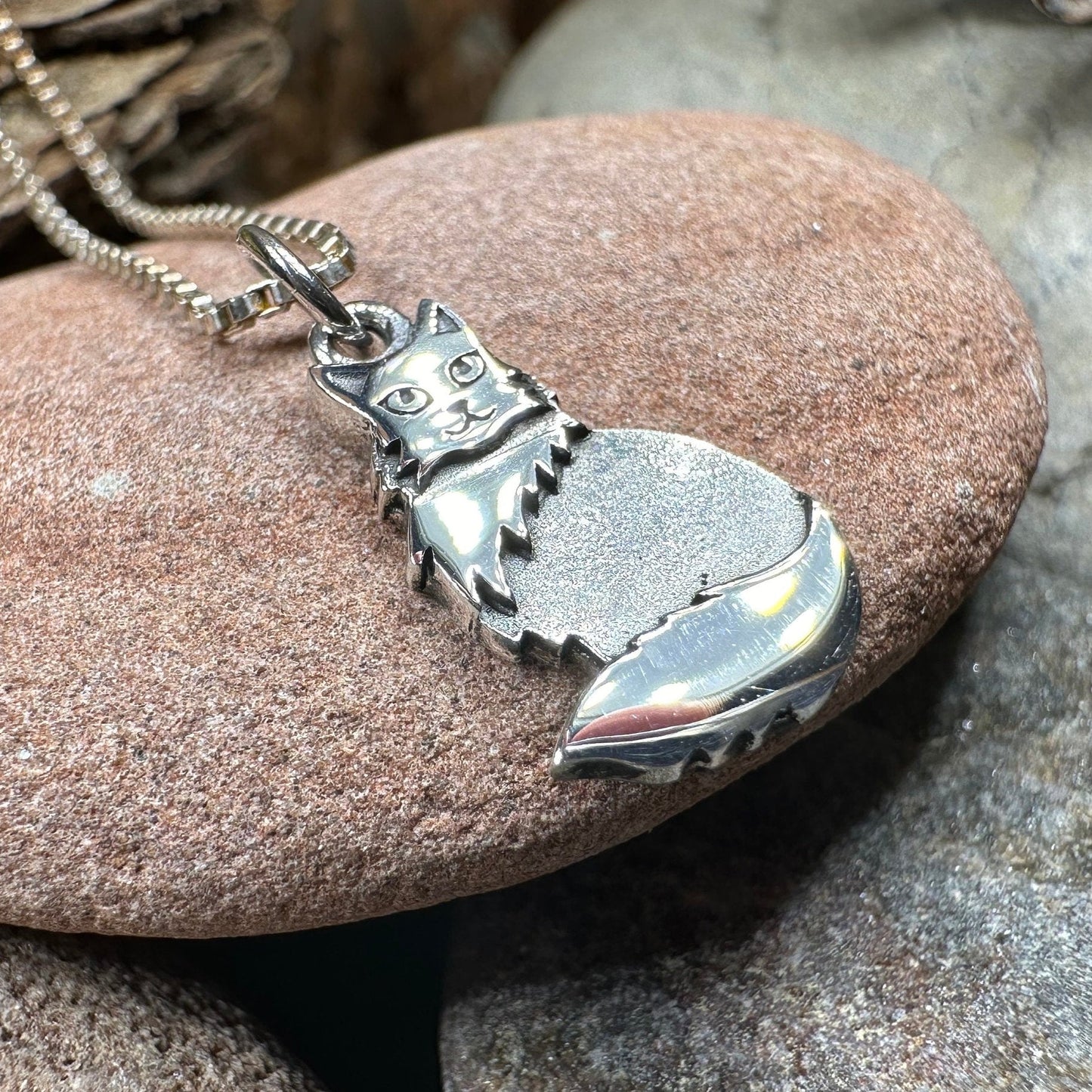 Cat Necklace, Petite Pendant, Irish Jewelry, Cat Lover Gift, Cat Mom Gift, Anniversary Gift, Animal Necklace, Nature Necklace, Minimalist