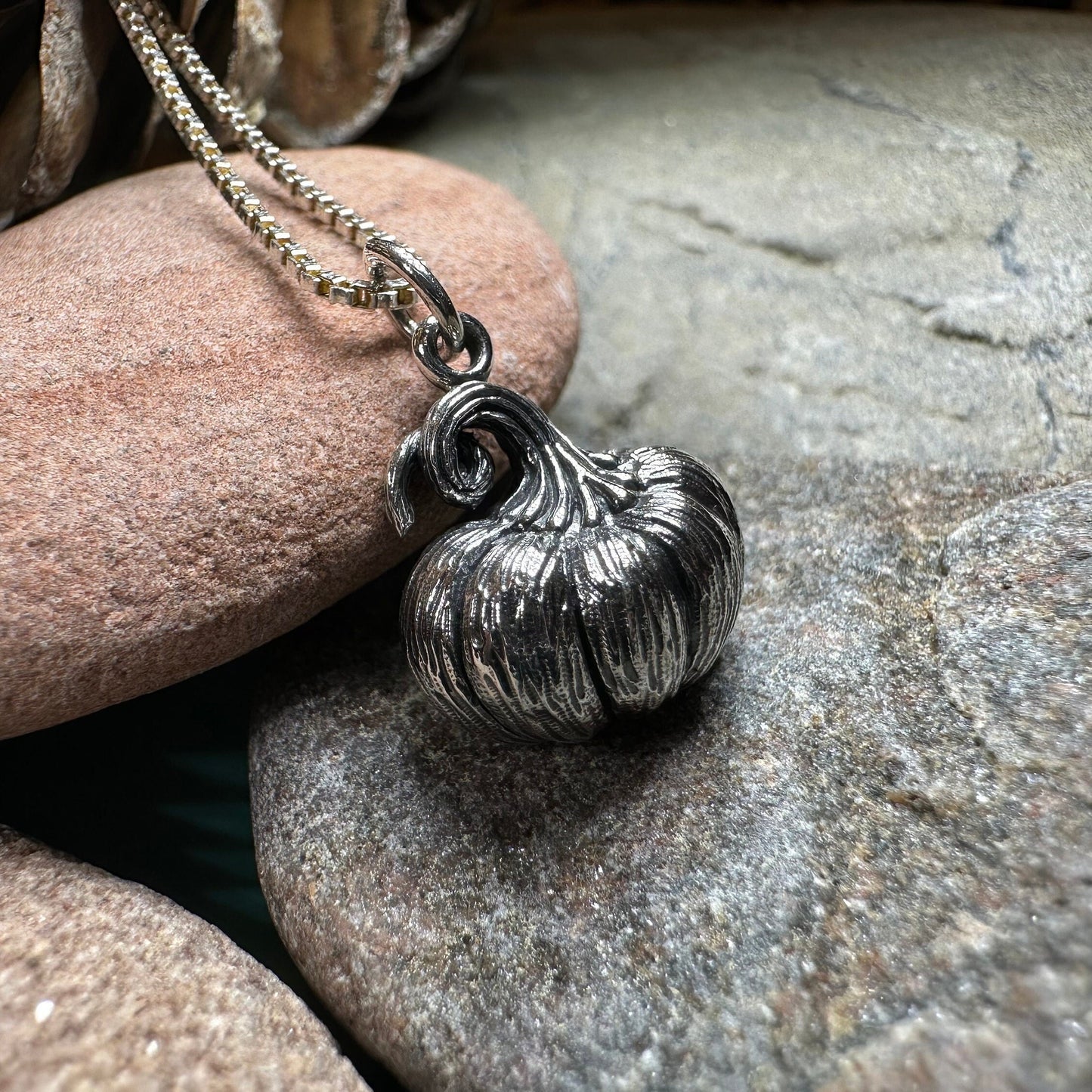 Realistic Autumn Pumpkin Necklace — view 8