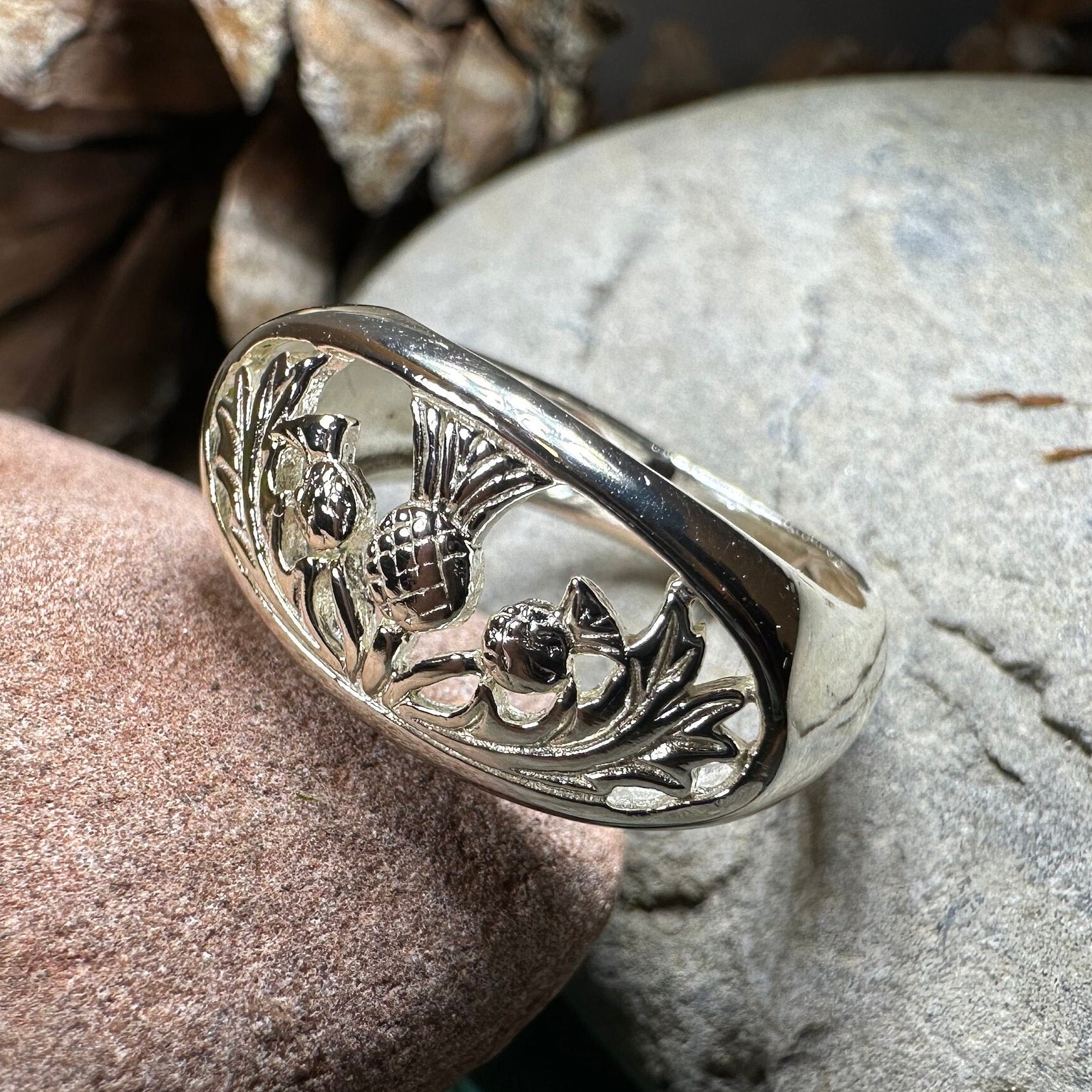 Clarion Scottish Thistle Ring