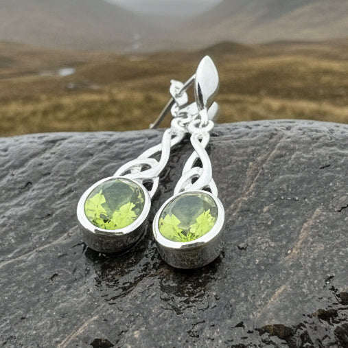 Zara Celtic Knot Earrings in silver