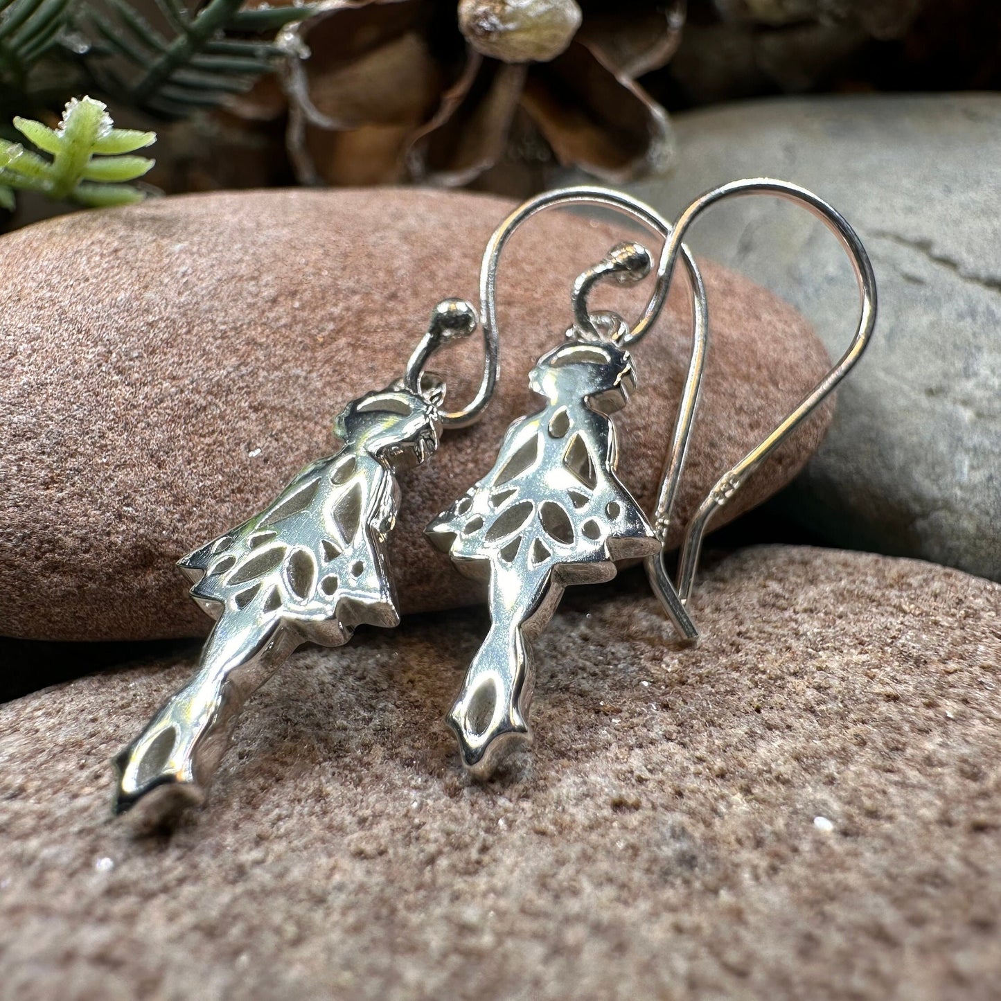 Irish Dancer Earrings, Irish Jewelry, Celtic Jewelry, Feis Gift, Ghillies Jewelry, Sister Gift, Irish Dance Gift, Silver Ireland Jewelry