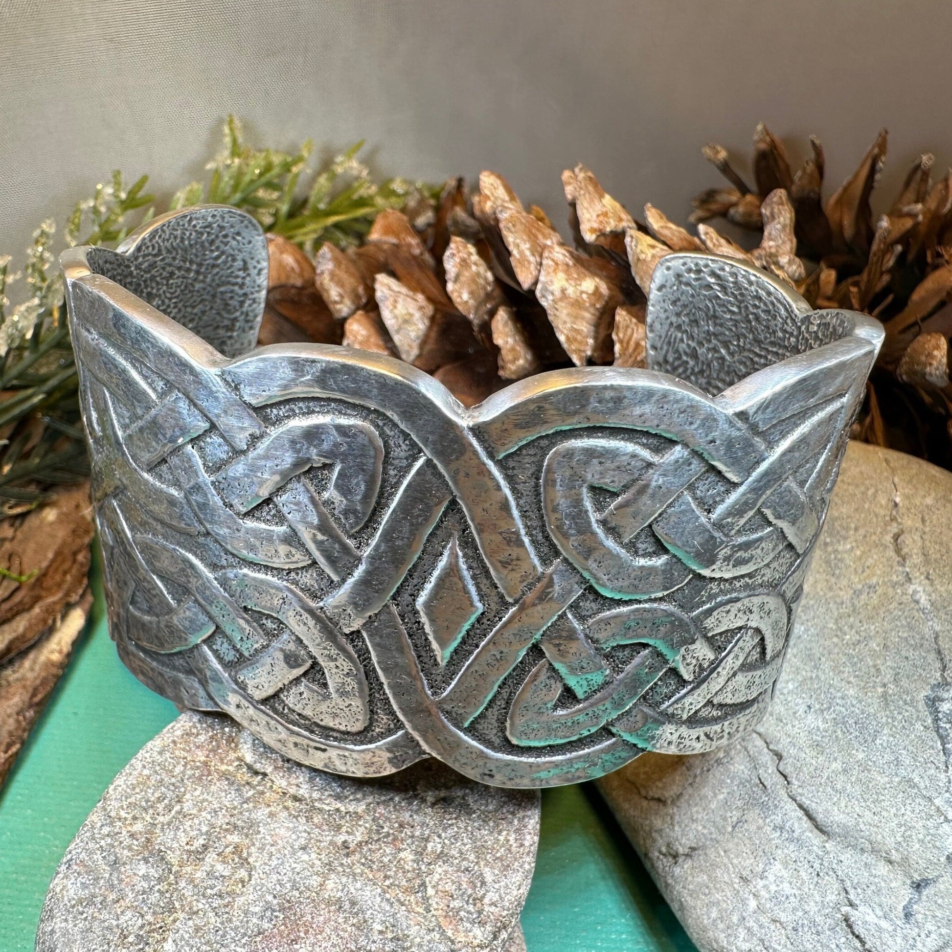 Celtic Knot Bracelet, Celtic Jewelry, Irish Cuff Bracelet, Bangle Bracelet, Scotland Jewelry, Wiccan Jewelry, Wife Gift, Girlfriend Gift