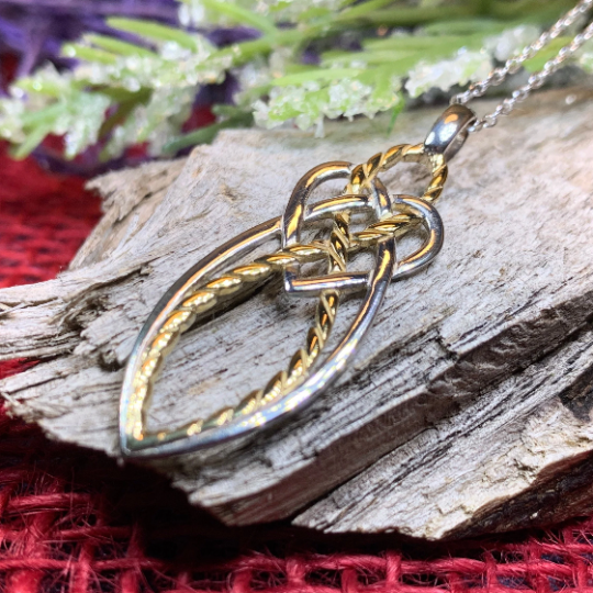 Seadream Celtic Knot Necklace - Handmade in Ireland — view 4
