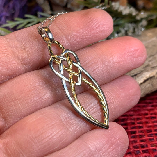 Seadream Celtic Knot Necklace - Handmade in Ireland — view 5