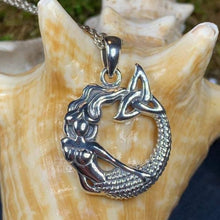 Load image into Gallery viewer, Celtic Mermaid Necklace
