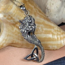 Load image into Gallery viewer, Trinity Knot Mermaid Necklace
