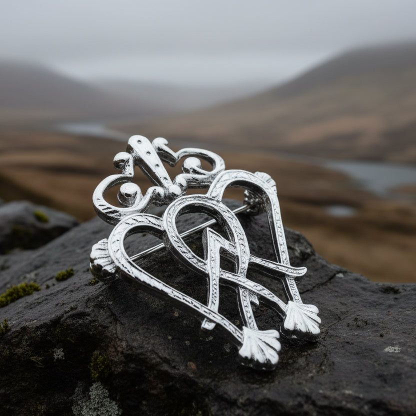 Murtagh Luckenbooth Brooch - Handmade in Scotland — view 6