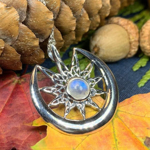 Moon Celtic Star Necklace