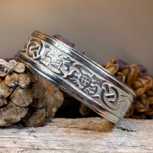 Load image into Gallery viewer, Thistle Pewter Bracelet
