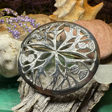 Load image into Gallery viewer, Scottish Thistle Pewter Brooch
