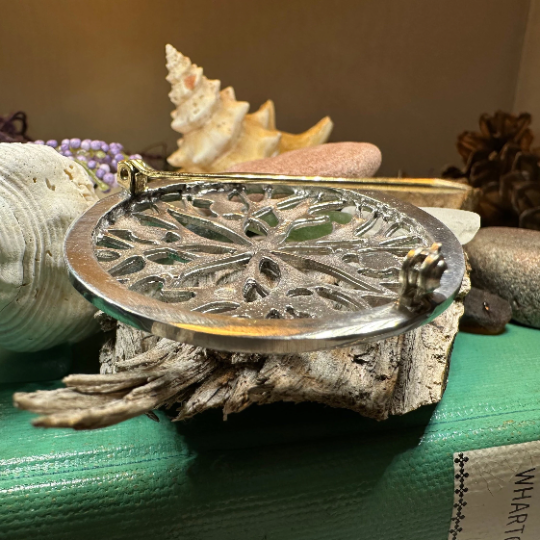 Scottish Thistle Pewter Brooch - Handmade in Scotland — view 5