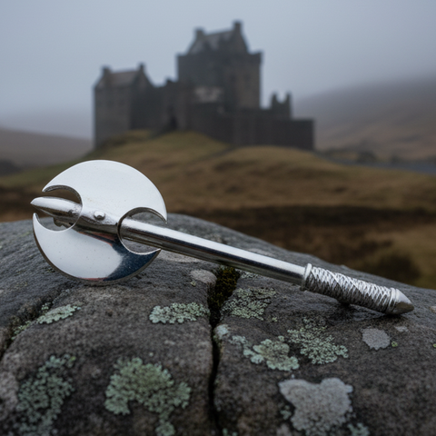 Load image into Gallery viewer, Battle Ax Kilt Pin - Handmade in Scotland

