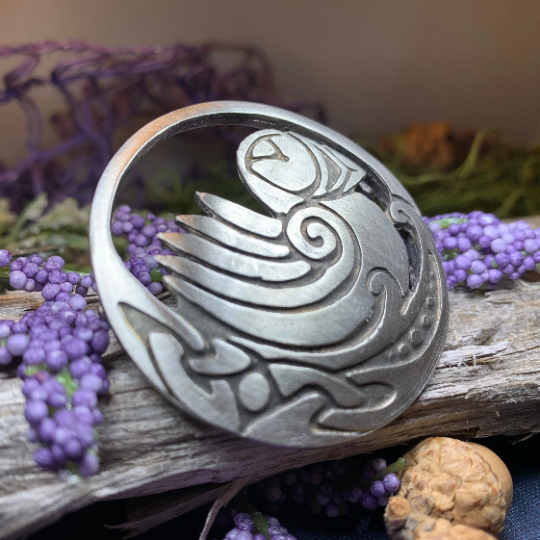 Orkney Celtic Puffin Brooch - Handmade in Scotland — view 3