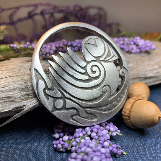 Orkney Celtic Puffin Brooch - Handmade in Scotland — view 6