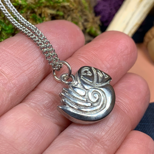 Orkney Puffin Necklace - Handmade in Scotland — view 6
