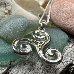 Keeva Triple Spiral Necklace