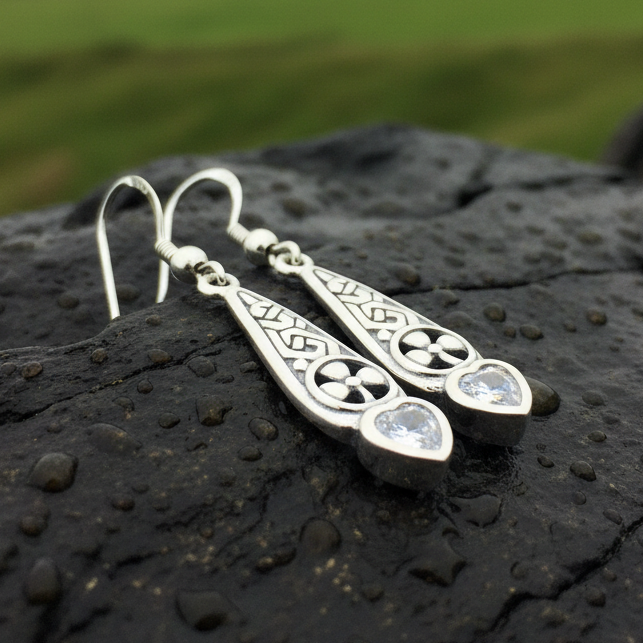 Shamrock Love Earrings — view 3
