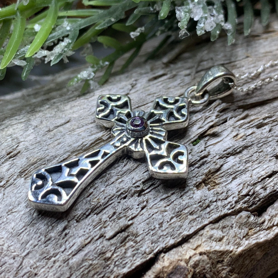 Caitlyn Celtic Cross Necklace — view 7