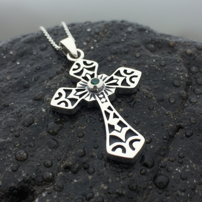 Caitlyn Celtic Cross Necklace — view 2