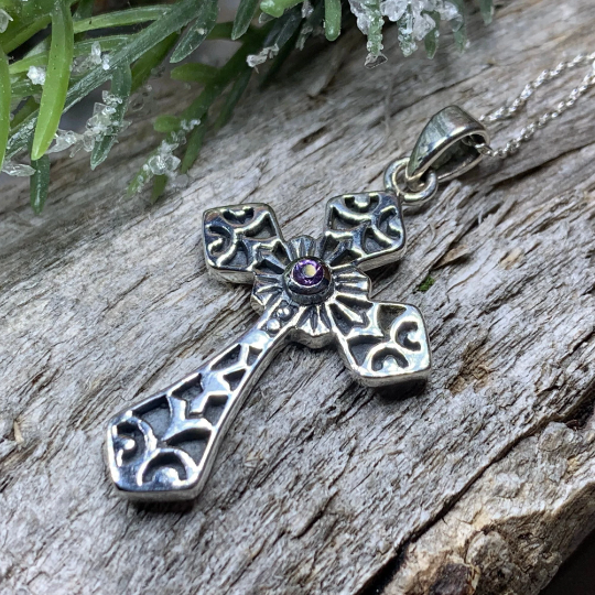 Caitlyn Celtic Cross Necklace — view 3