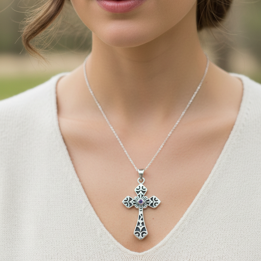Caitlyn Celtic Cross Necklace — view 3