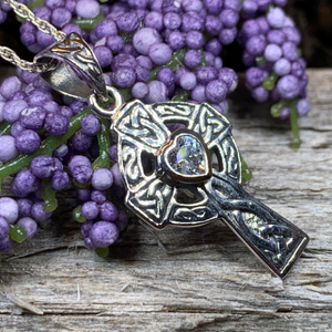 Celtic Cross Heart Necklace