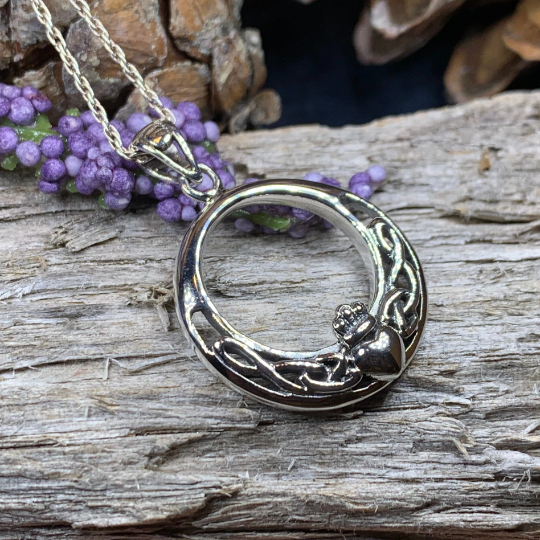 Galway Claddagh Necklace — view 4