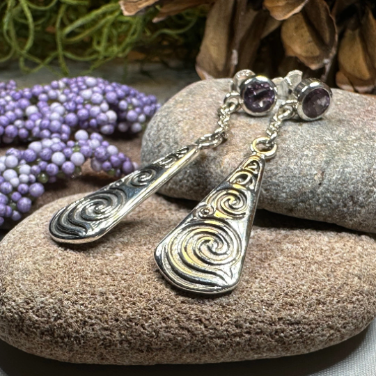 Cablaith Triple Spiral Earrings — view 4