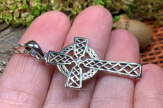 Foellan Celtic Knot Cross Necklace — view 7