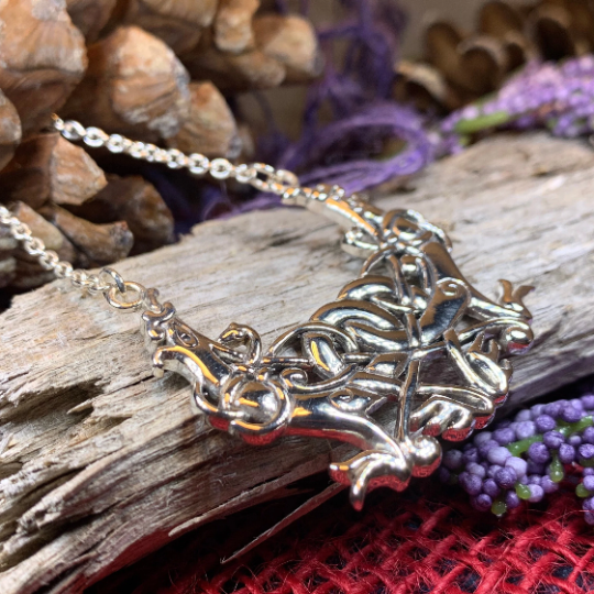 Airica Celtic Viking Silver Necklace in Sterling Silver — view 6