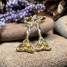 Load image into Gallery viewer, Ethne Trinity Knot Earrings
