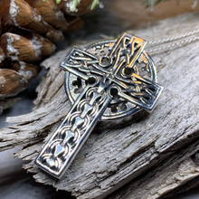 Load image into Gallery viewer, Braddan Scottish Celtic Cross Necklace
